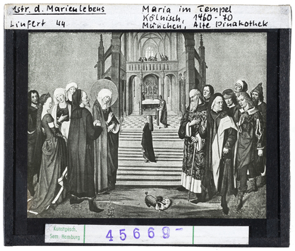 Vorschaubild Meister des Marienlebens: Maria im Tempel. München, Alte Pinakothek 